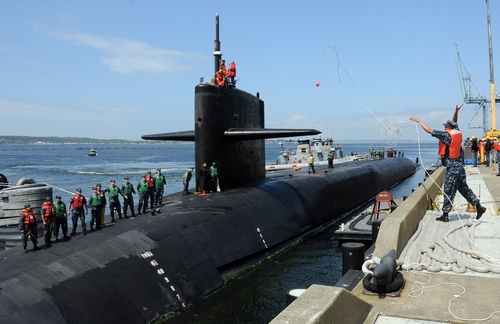 เรือดำน้ำพิฆาต USS Michigan กำลังเดินทางไปคาบสมุทรเกาหลี