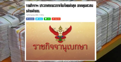 งบการเงินแบงก์ชาติมีแต่หนี้พันธบัตร ไม่ใช่หนี้สาธารณะอย่างที่เขาหลอกลวง