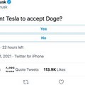Dogecoin พุ่งกระฉูด หลัง "อีลอน มัสก์" ส่งสัญญาณอาจรับชำระค่าซื้อรถยนต์เทสลา 