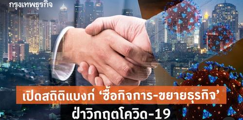  เปิดสถิติแบงก์ ‘ซื้อกิจการ-ขยายธุรกิจ’ ฝ่าวิกฤตโควิด-19