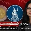 ธปท.ชี้ เงินบาทอ่อนค่า 1.5% หวั่นเฟดขึ้นดอกเบี้ยแรง ย้ำเงินบาทผันผวนสูง