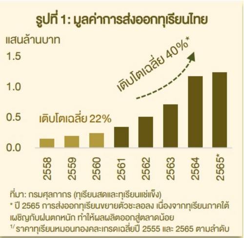 ธปท. วิเคราะห์คู่แข่งไทยส่ง “ทุเรียน” ไปจีน ประเทศไหนน่ากลัวที่สุด ?